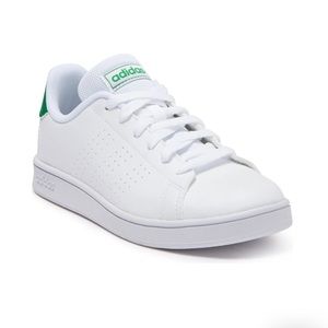 adidas - Advantage K Sneaker Little Kids White/ Green EF0213